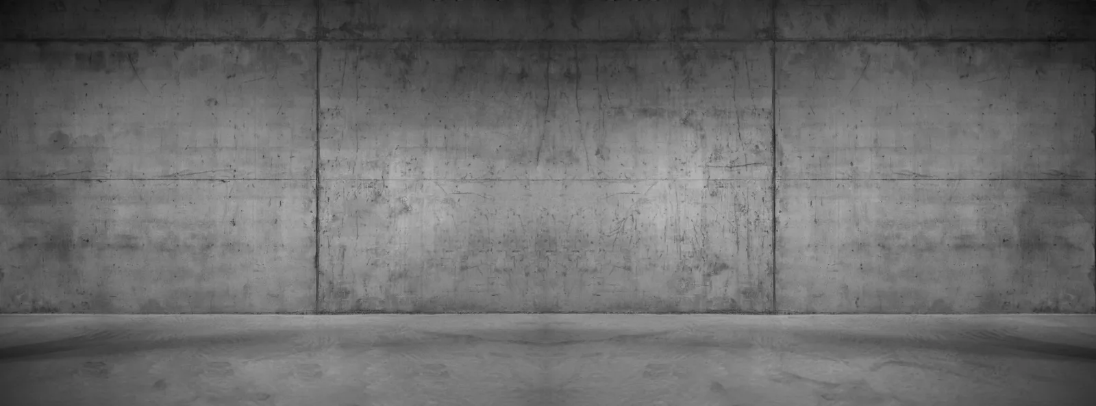 Faux distressed concrete wall covering — produced by IAC, Toronto