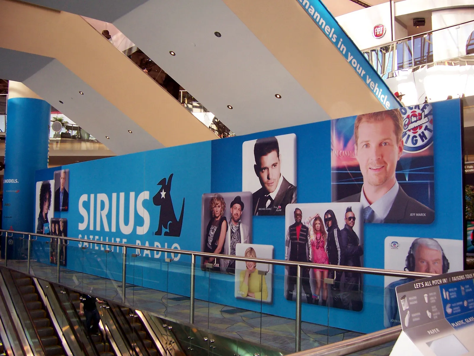 Sirius 1 — interior graphics produced and installed by IAC, Toronto