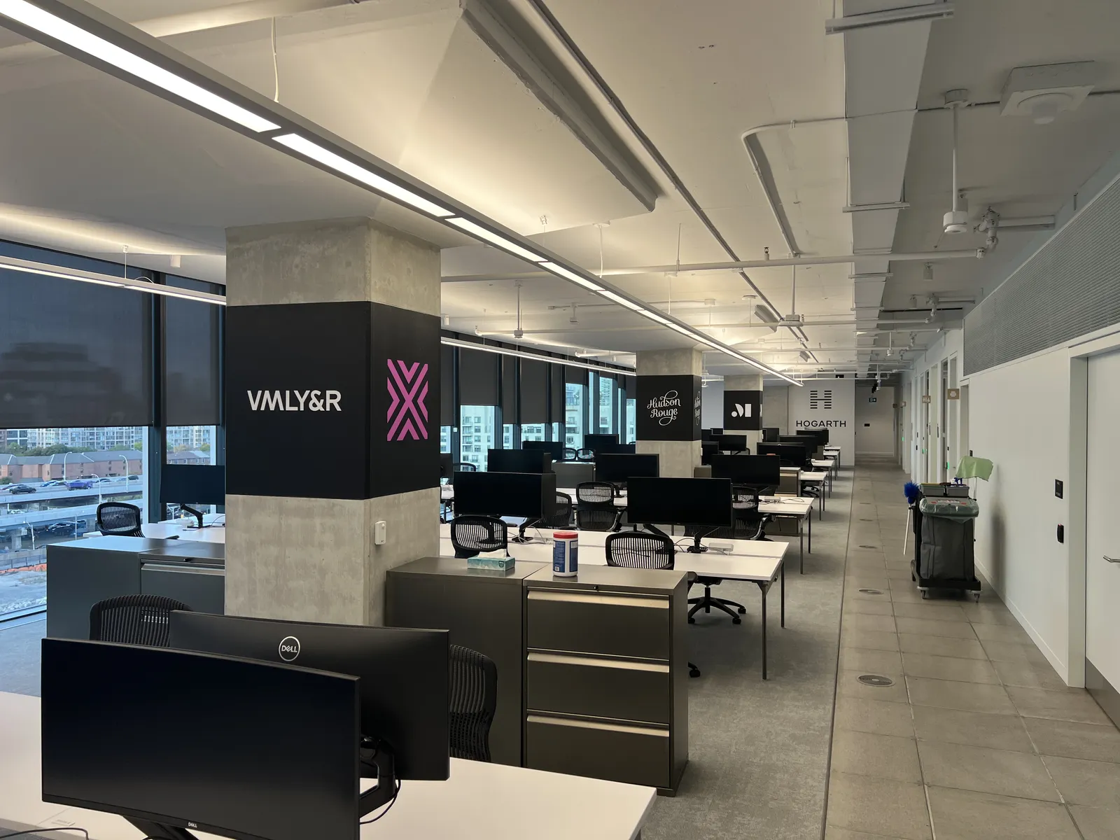 Column Wraps 1 — interior graphics produced and installed by IAC, Toronto
