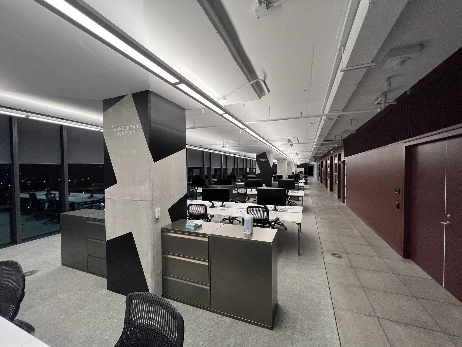 Column Wraps 2 — interior graphics produced and installed by IAC, Toronto
