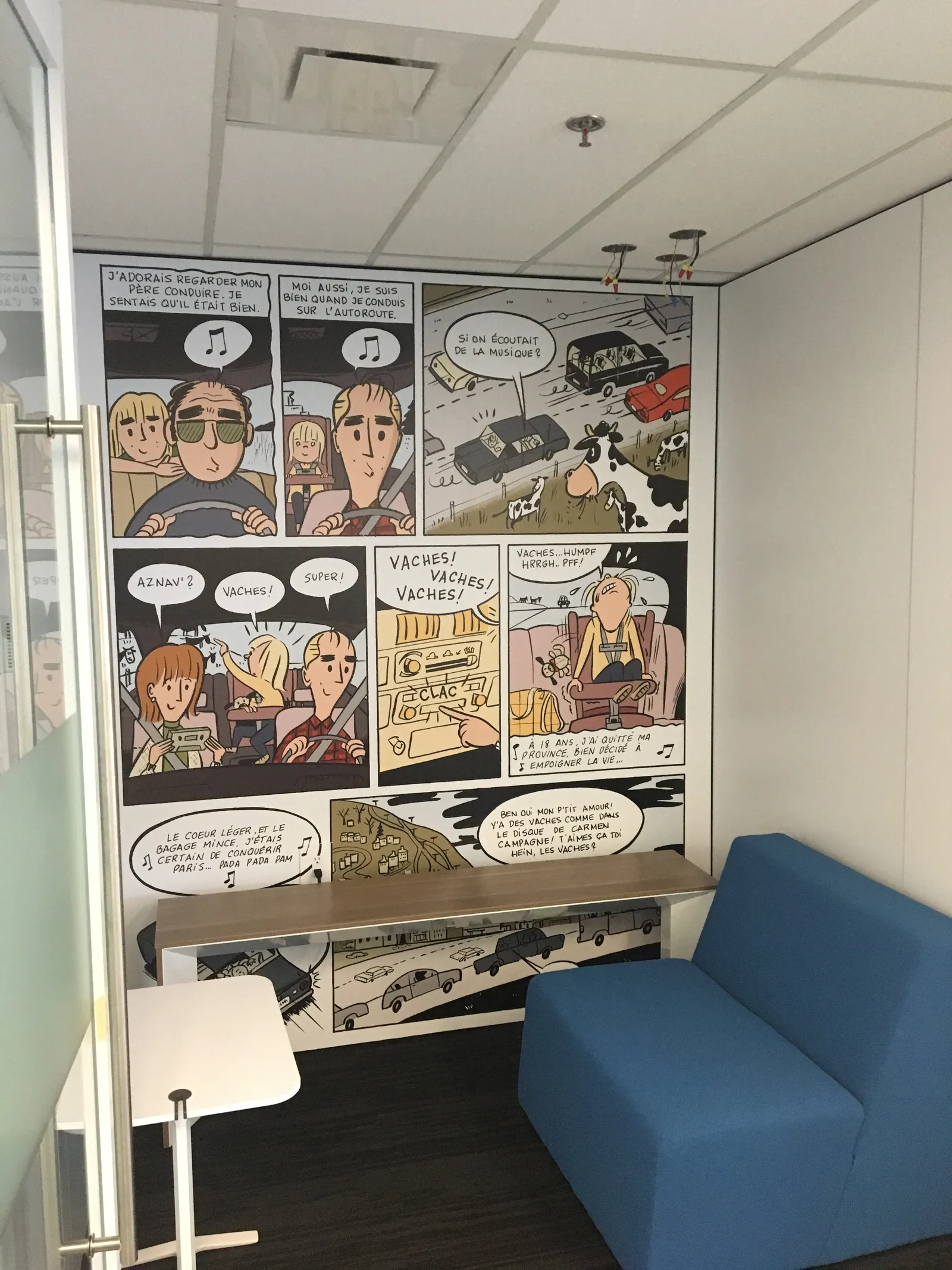 Aviva Wallpaper 1 — interior graphics produced and installed by IAC, Toronto