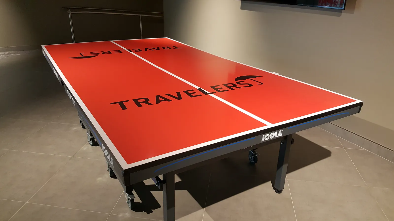 Traveler Ping Pong 2 — interior graphics produced and installed by IAC, Toronto