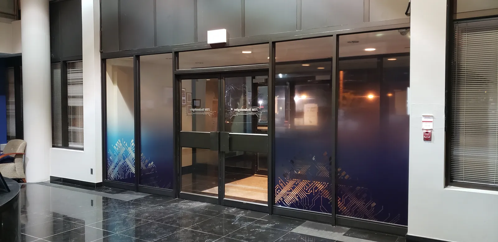 Interior graphics produced and installed by IAC, Toronto